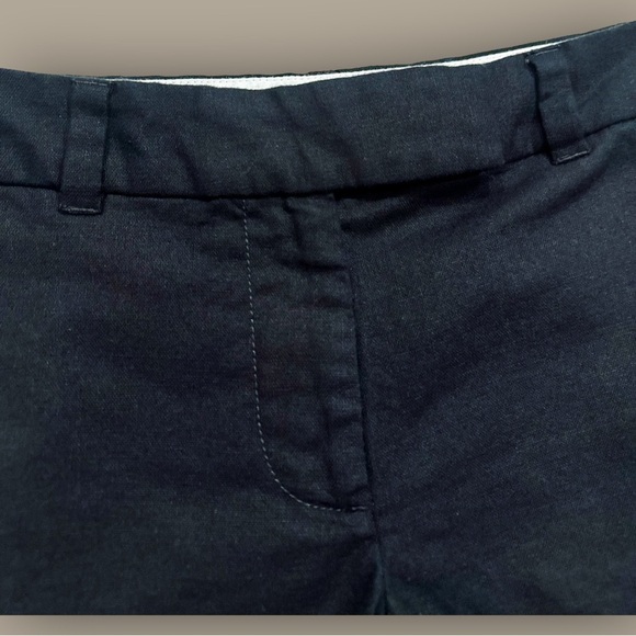 J. Crew ‘4” Linen-Cotton Scalloped Hem Short’ in Black Size 0 - Picture 15 of 16